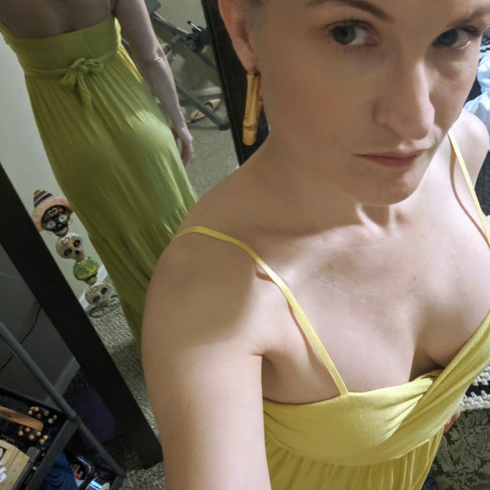 7th Roy Ruffled Maxi Dress Small - Picture 5 of 5
